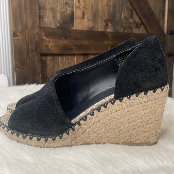 VINCE Sonora Peep Toe Suede Espadrilles - Picture 3 of 12
